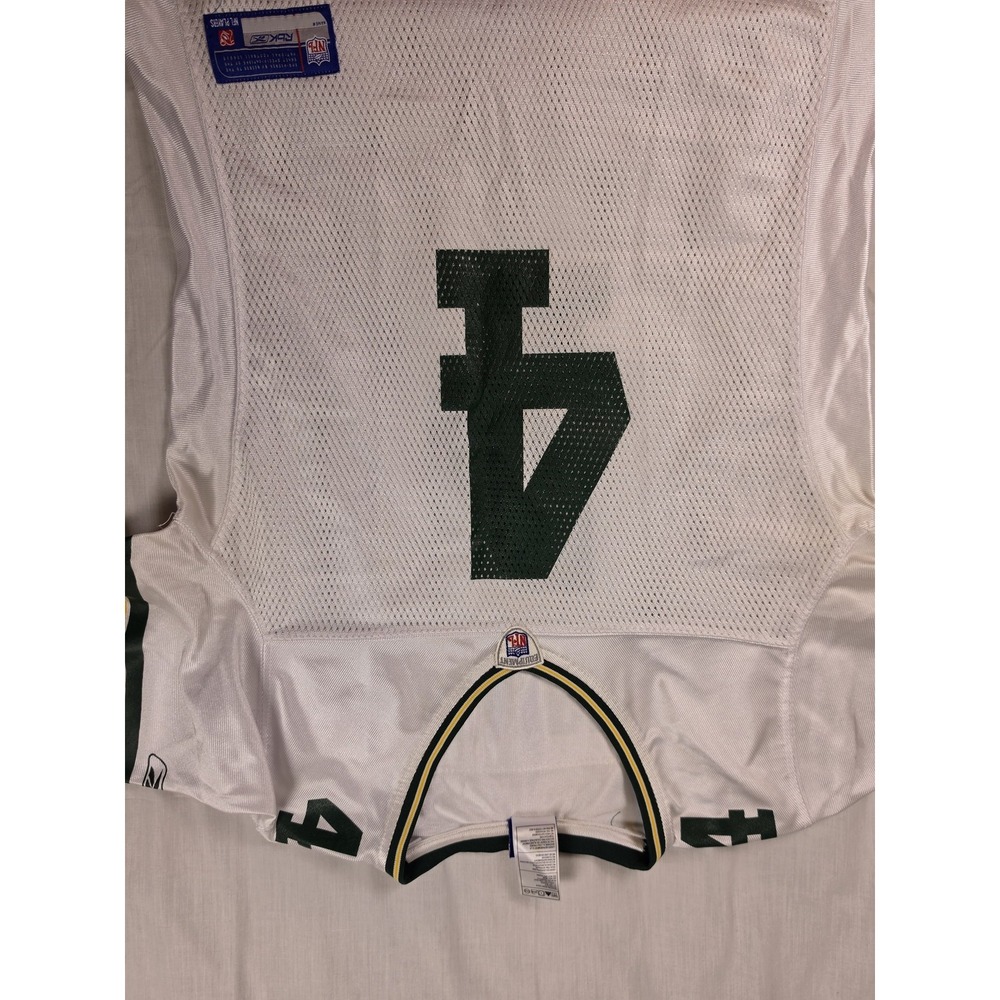 Green Bay Packers Womens Brett Favre 4 Jersey White Reebok Medium NFL Football